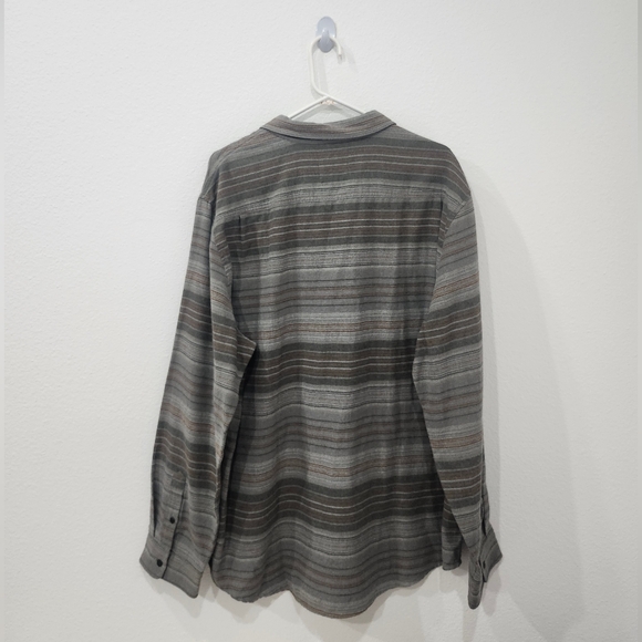 Rails Mens XXL Seaweed Moss Stripe Flannel Runson Button Down Shirt NWT - Picture 3 of 8